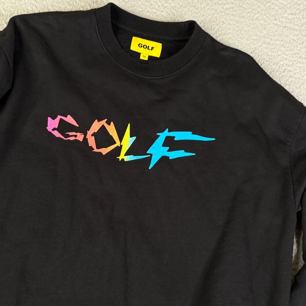 GOLF WANG Sweatshirt Men M Black Graphic Crew Streetwear Tyler Creator Sweater